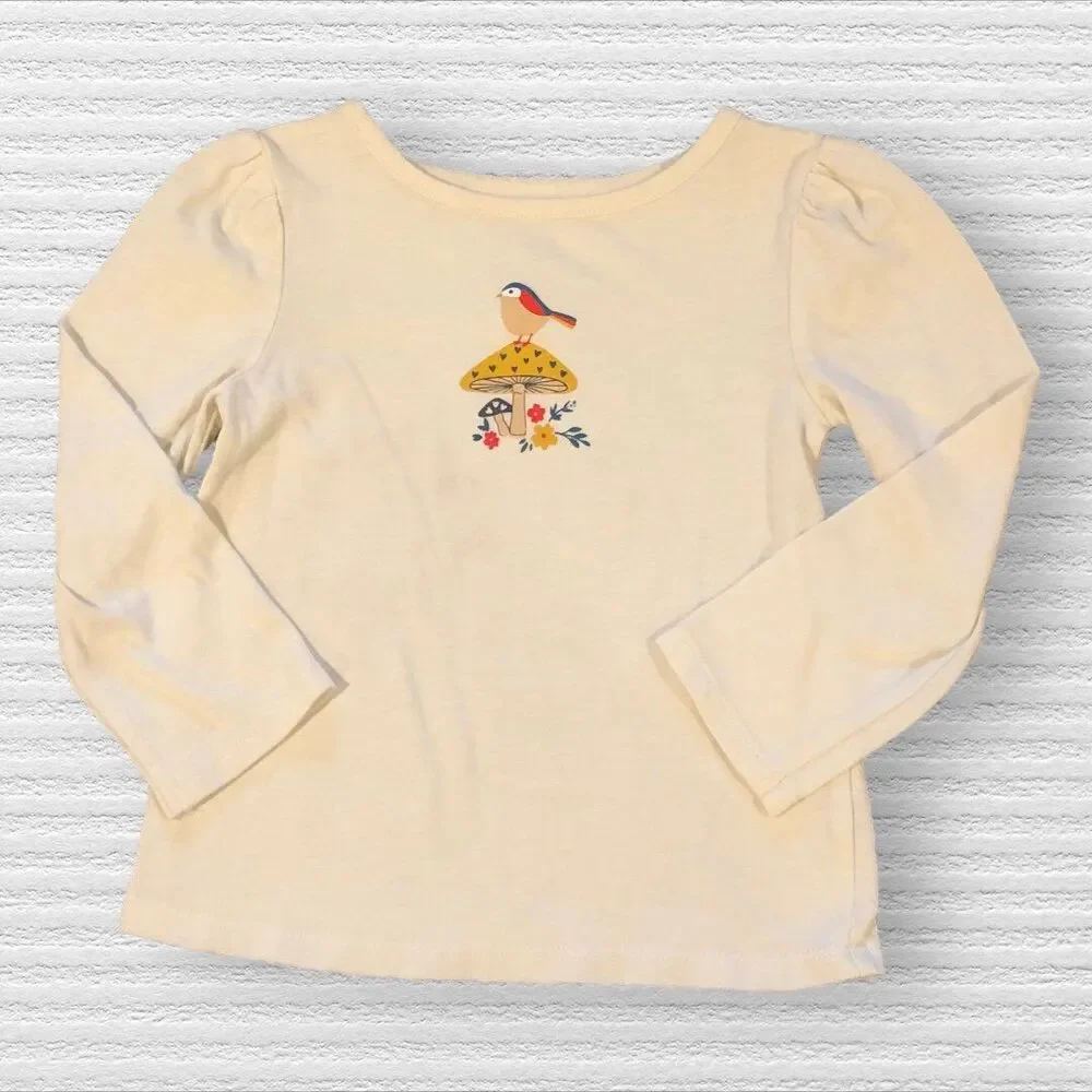 Wonder Nation 3t Mushroom & Bird Tee